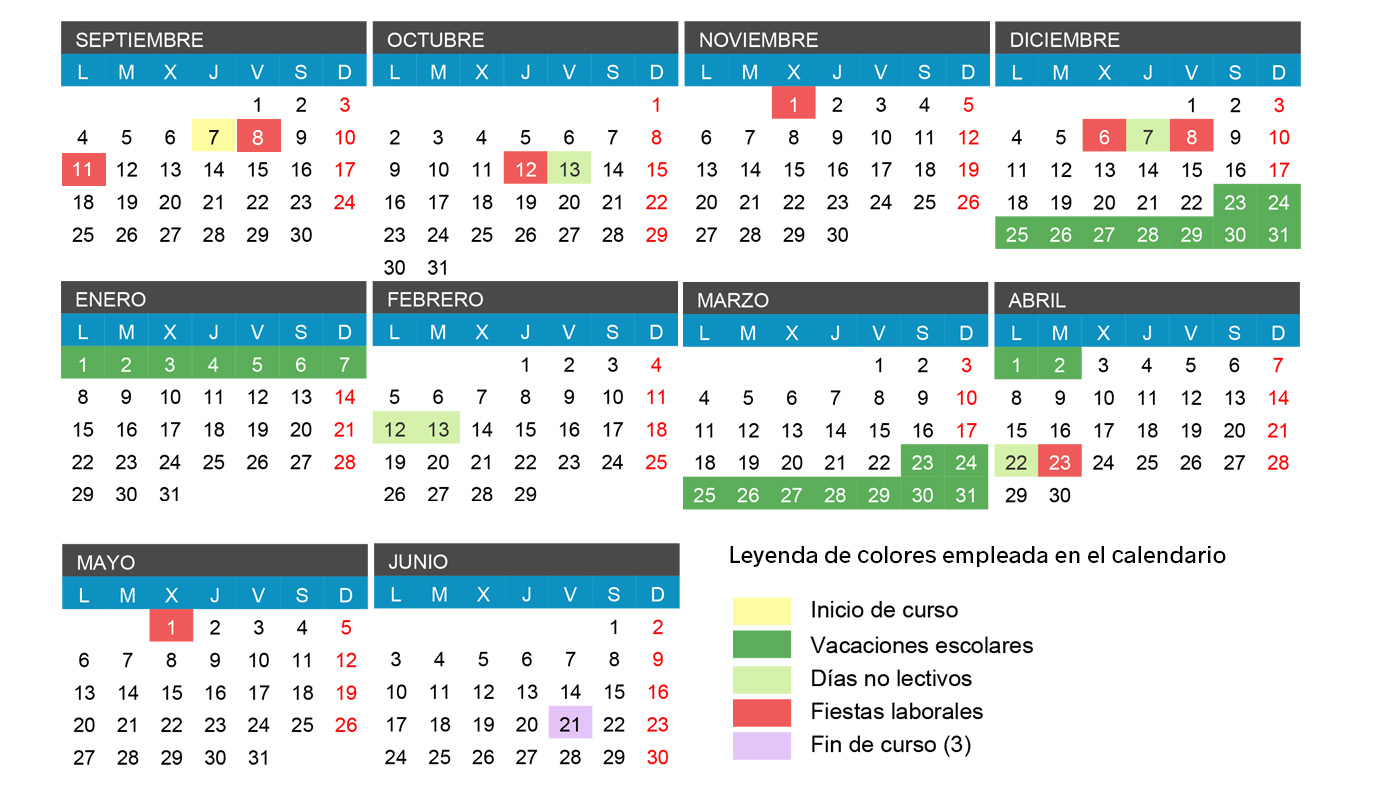 calendario modificado